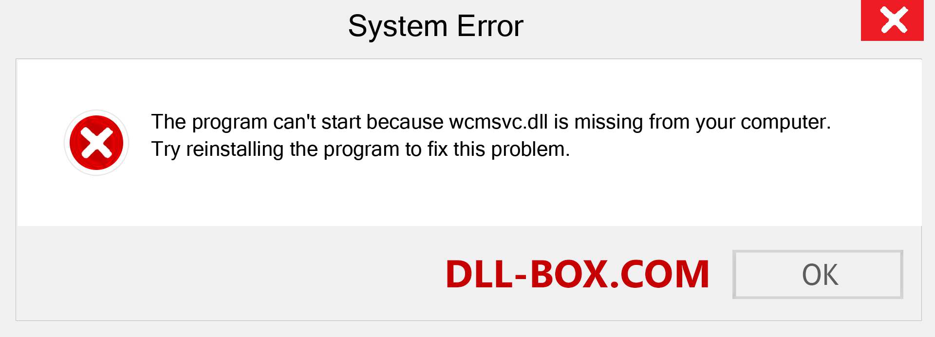  wcmsvc.dll file is missing?. Download for Windows 7, 8, 10 - Fix  wcmsvc dll Missing Error on Windows, photos, images